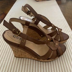 Guess 4 Inch tall Wedges. Size 6.5.